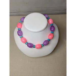 Vintage Pastel Multi-Color  Necklace ~ 50's - 60's